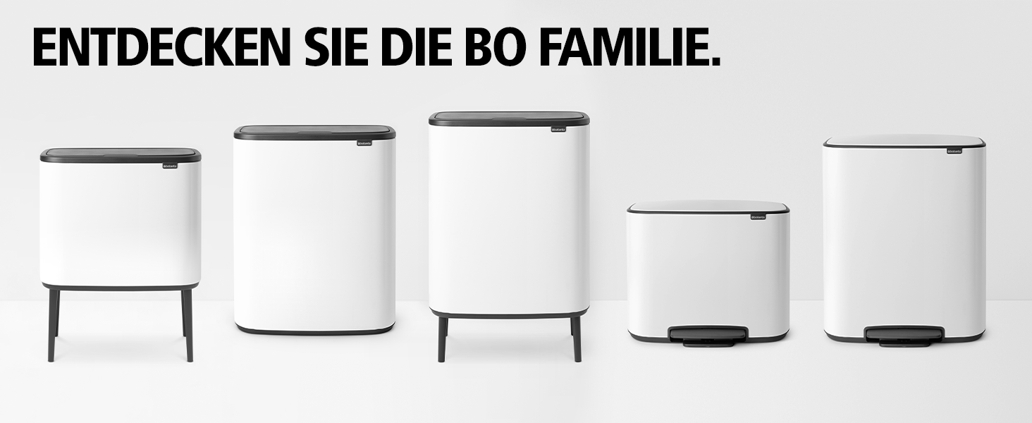 Мусорный бак 11+23 л платиновый Bo Touch Bin Brabantia