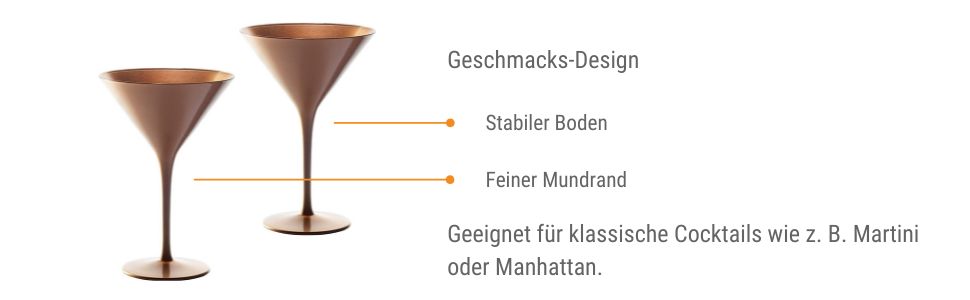 Набор бокалов для коктейлей 6 шт. 240 мл, бронзовый Stölzle Lausitz 
