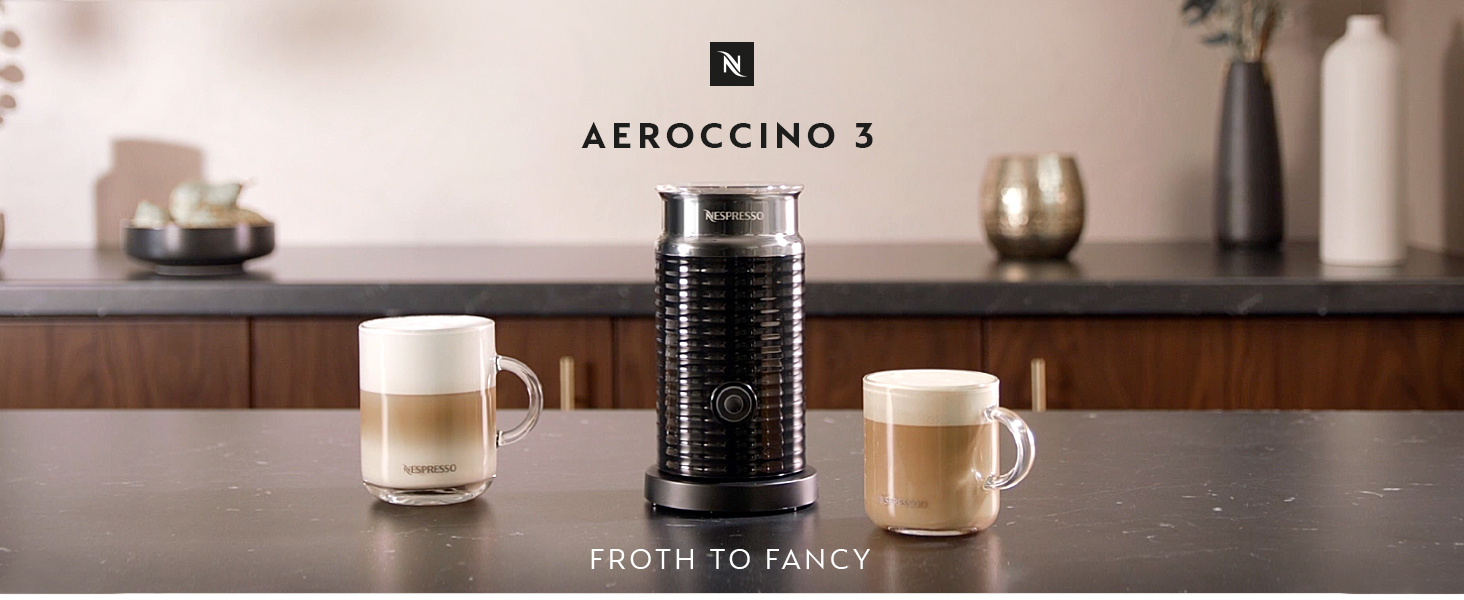 Вспениватель молока Nespresso Aeroccino 3 / 230 Вт / 3 л / черный