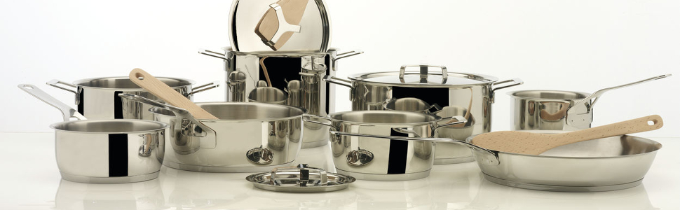 Паровая вставка 24 см металлик Pots & Pans Alessi