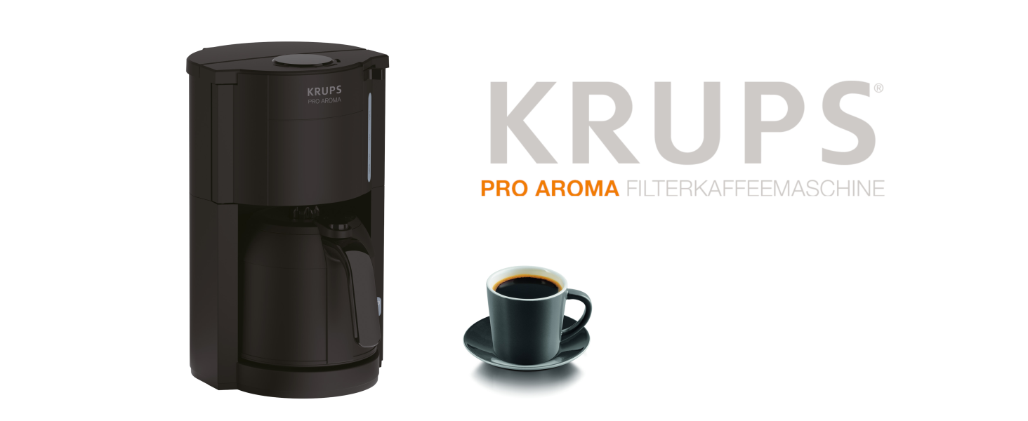 Кофеварка 1 л 800 Вт, черная ProAroma KM303810 Krups