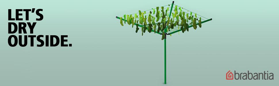Уличная сушилка с 4 направляющими 50 м навеса металлическое основание Topspinner Brabantia