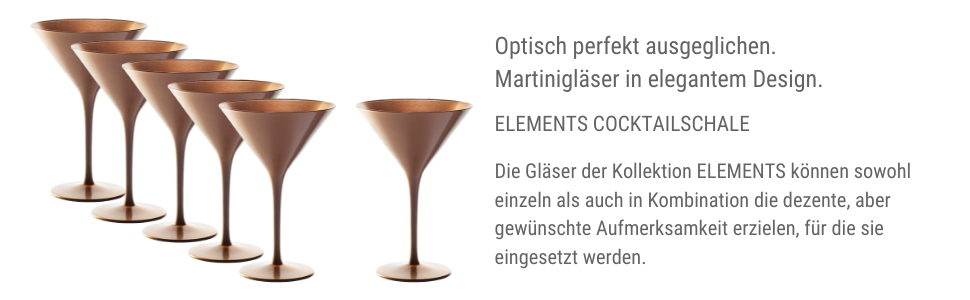 Набор бокалов для коктейлей 6 шт. 240 мл, бронзовый Stölzle Lausitz 
