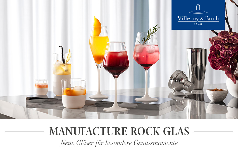 Набор из 4 бокалов для шампанского 260 мл Manufacture Rock Villeroy & Boch