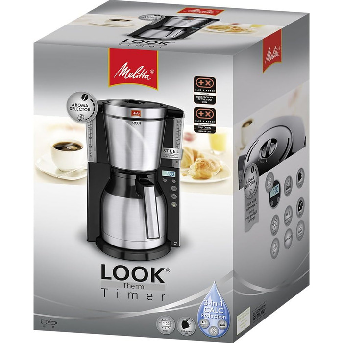 Фильтр-кофеварка 1.4 л, черная Look Therm Timer Melitta