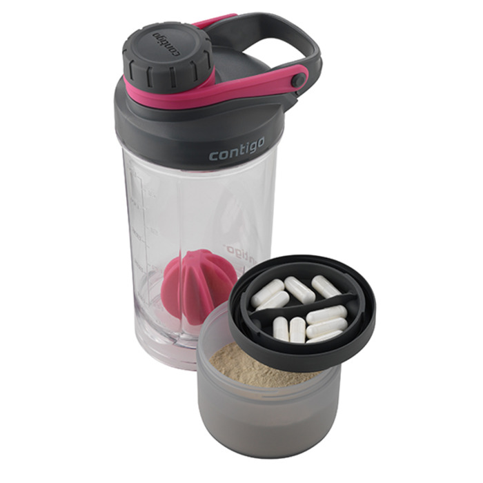 Шейкер розовый 0,65 л Shake & Go Fit Contigo