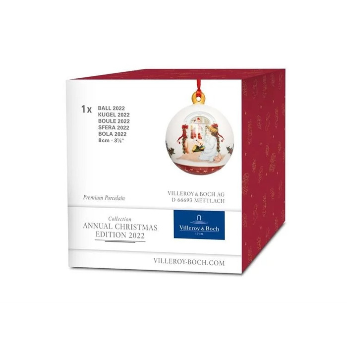 Елочное украшение шар 6,5 см Annual Christmas Edition 2022 Villeroy & Boch