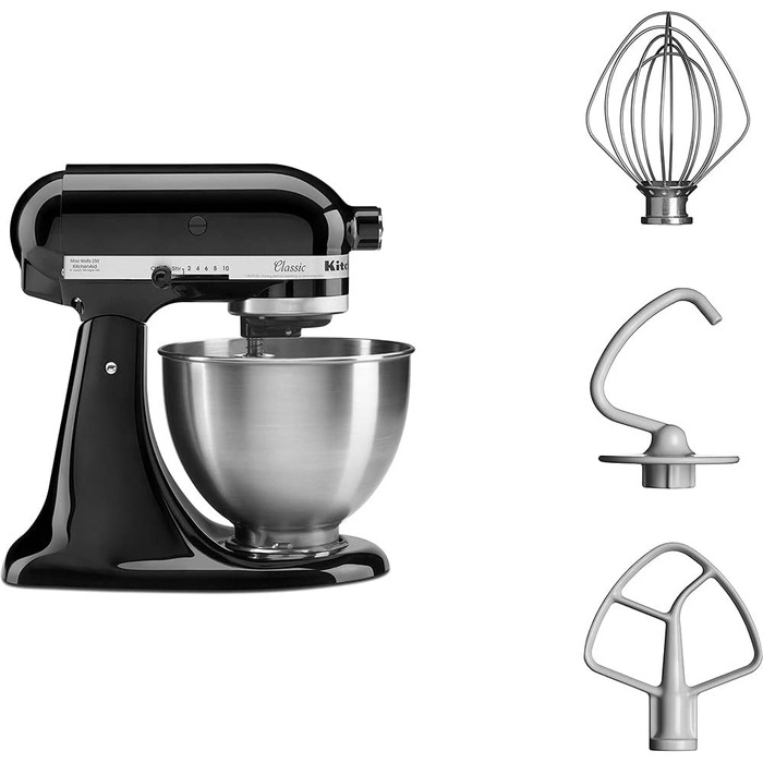 Кухонный комбайн 4.3 л 275 Вт, 10 скоростей, черный KitchenAid