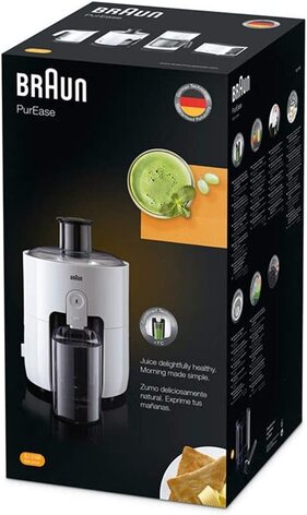 Соковыжималка Braun Household PurEase Juicer SJ 3100 WH / 500 Вт / нержавеющая сталь / белый 