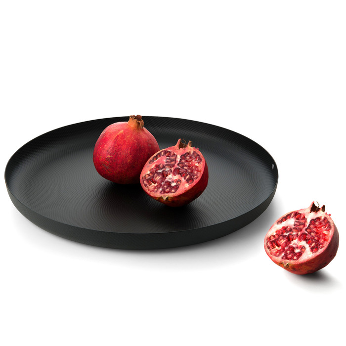 Поднос 35 см черный Tray Alessi