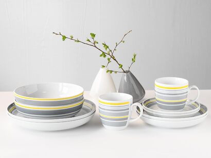 Столовый сервиз фарфоровый на 2 человека 10 предметов Trend Line 22902 Allround Series CreaTable