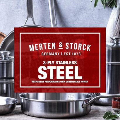 Набор кухонной посуды 14 предметов Stainless Steel Merten & Storck