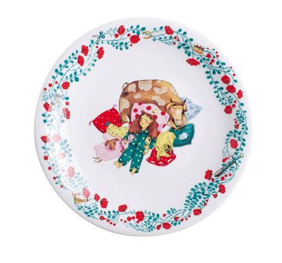 Тарелка детская 21,5 см плоская, Спящая красавица Kiddie Tableware Kahla