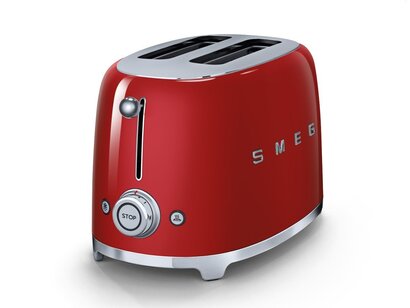 Тостер на 2 ломтика  TSF01RDEU, красный, Smeg