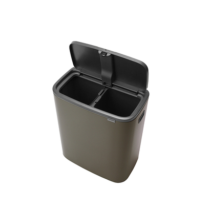 Мусорный бак 2х30 л платиновый Bo Touch Bin Brabantia