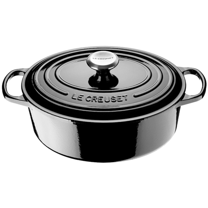 Гусятница / жаровня с крышкой 27 см, черный Le Creuset