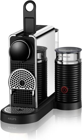 Капсульная кофемашина 1 л 1710 Вт, серебристо-черная Nespresso Citiz & Milk Platinum XN630D Krups