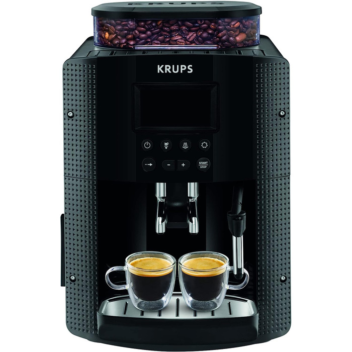 Кофемашина 1.6 л 1400 Вт, с кофемолкой, черная Essential YY8135FD Krups