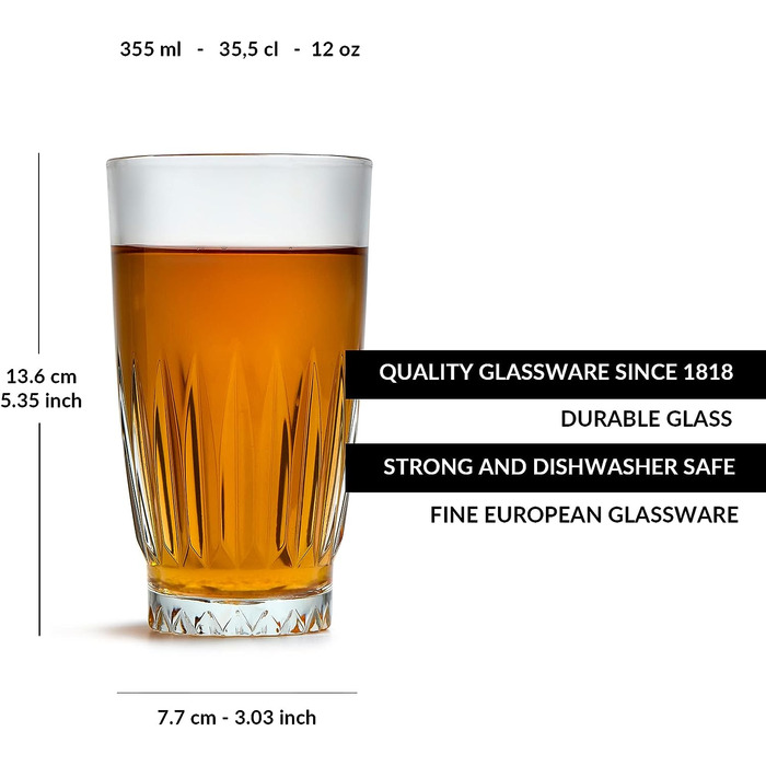 Набор стаканов для лонг-дринк, 6 предметов 355 мл Libbey Winchester Beverage