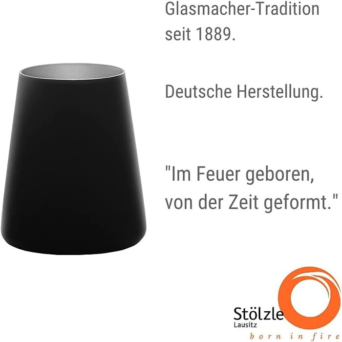 Набор стаканов 6 шт. 380 мл, черный Stölzle Lausitz