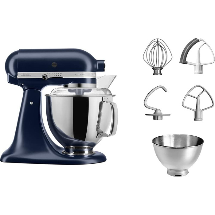 Кухонный комбайн 4.8 л 500 Вт, 10 скоростей, чернильно-синий Artisan ‎5KSM175PSEIB KitchenAid