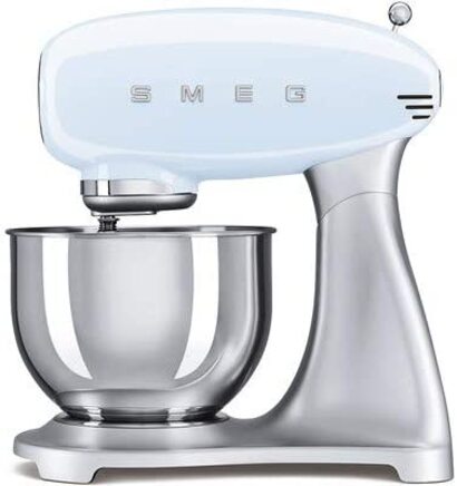 Кухонный комбайн Smeg SMF02PBEU / 800 Вт / 4.8 л / пастельно-синий