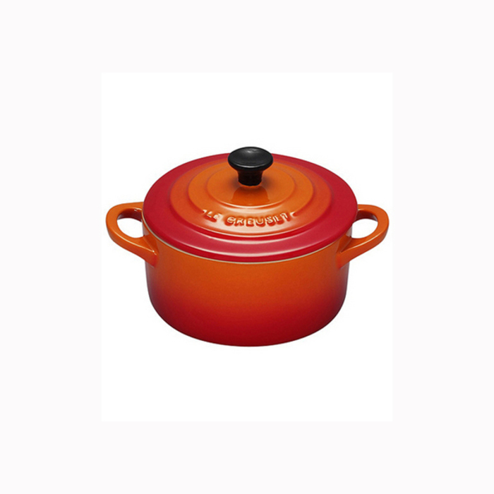 Декоративная фигурка на холодильник (мини кокотница) с магнитом Le Creuset