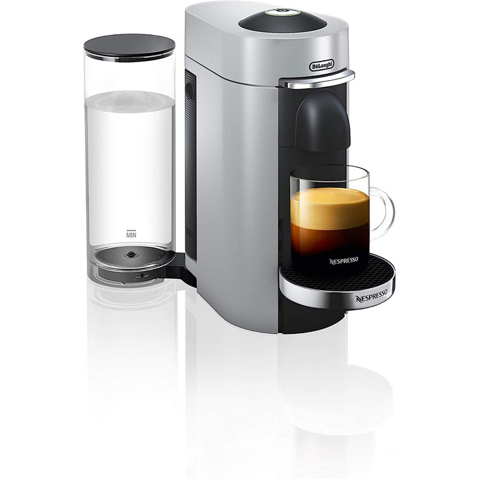 Эспрессо-машина капсульная, серая Nespresso Vertuo Plus De'Longhi