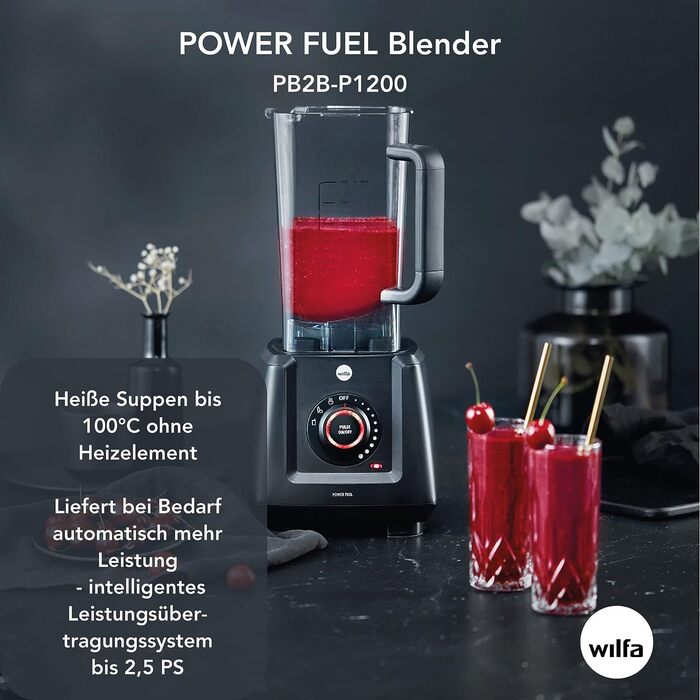 Блендер 1.5 л 1200 Вт POWER FUEL Wilfa