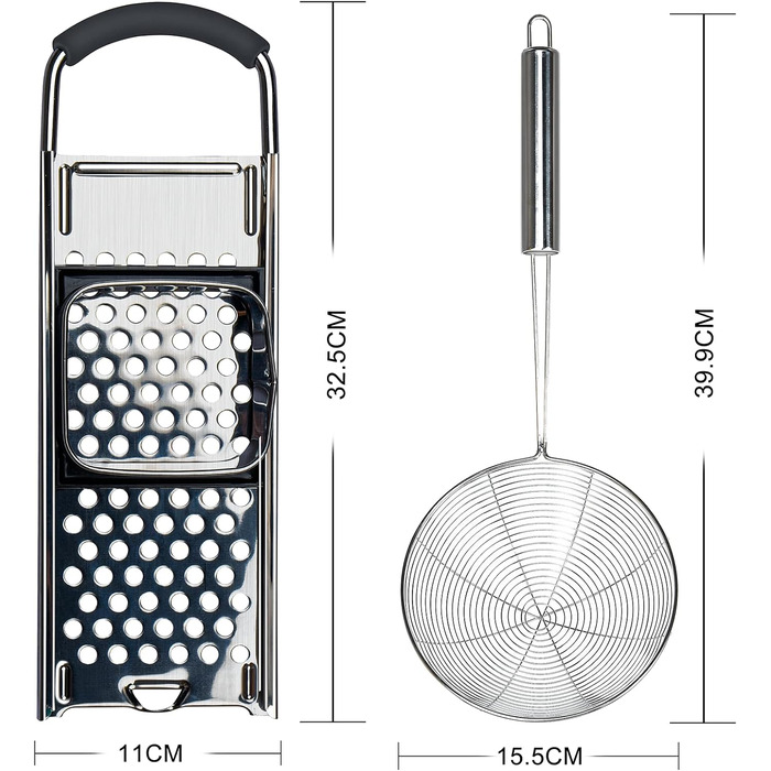 Терка и сито для шпецле из нержавеющей стали Bestdon