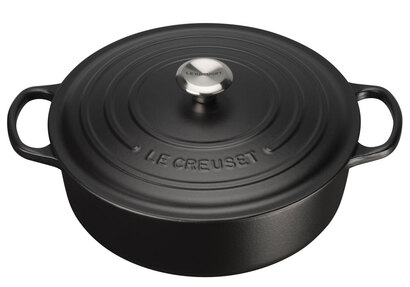 Жаровня для ризотто круглая 30 см черная Le Creuset