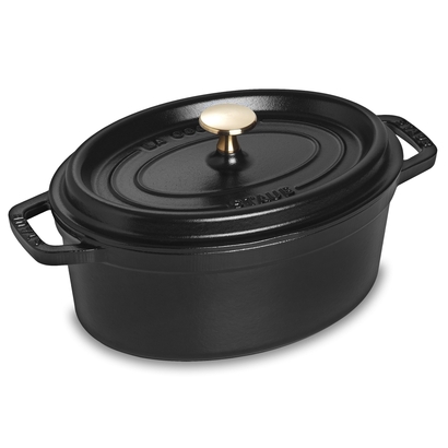 Кокот овальный 27 см, черный Staub