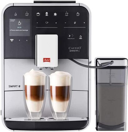 Кофемашина на 2 чашки со вспенивателем молока Caffeo Barista TS Smart F850-101 Melitta