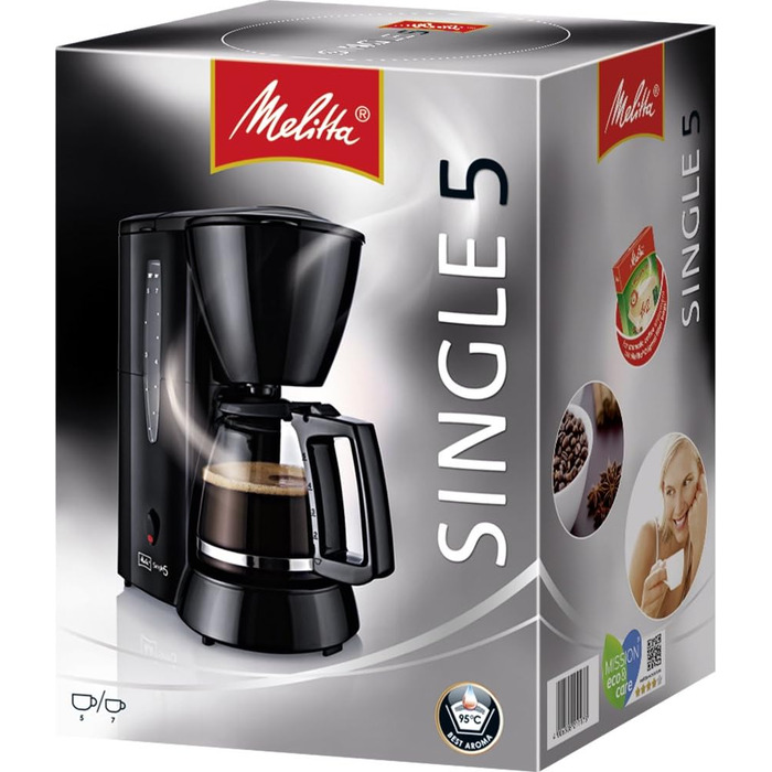 Кофеварка 650 мл, черная Melitta