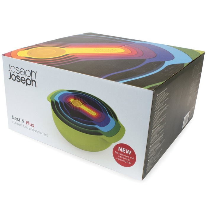 Набор мисок 9 предметов Nest Plus Multicolor Joseph Joseph