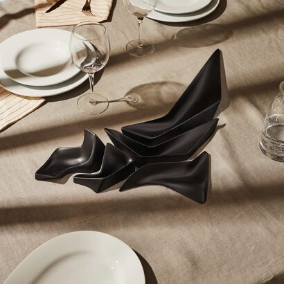 Модульное блюдо 30x60x7 см черное Niche Alessi