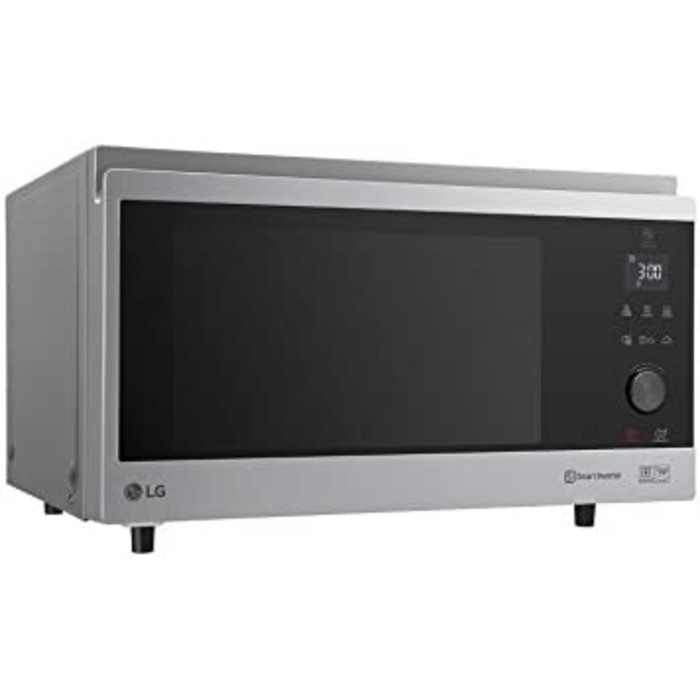 Гибридная конвекционная духовка LG Electronics NeoChef MJ 3965 ACS / 4-в-1 пароварка, гриль, духовка, микроволновая печь, серебро