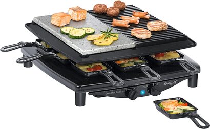 Раклетница Steba RC 4 Plus Gourmet / 1450 Вт / на 8 человек / 29 x 14.5 см