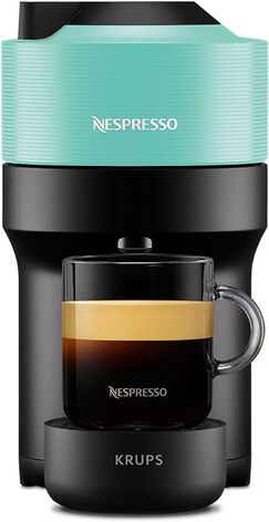 Капсульная кофемашина 1500 Вт, мятно-зеленая Nespresso Vertuo Pop ‎XN9204 Krups