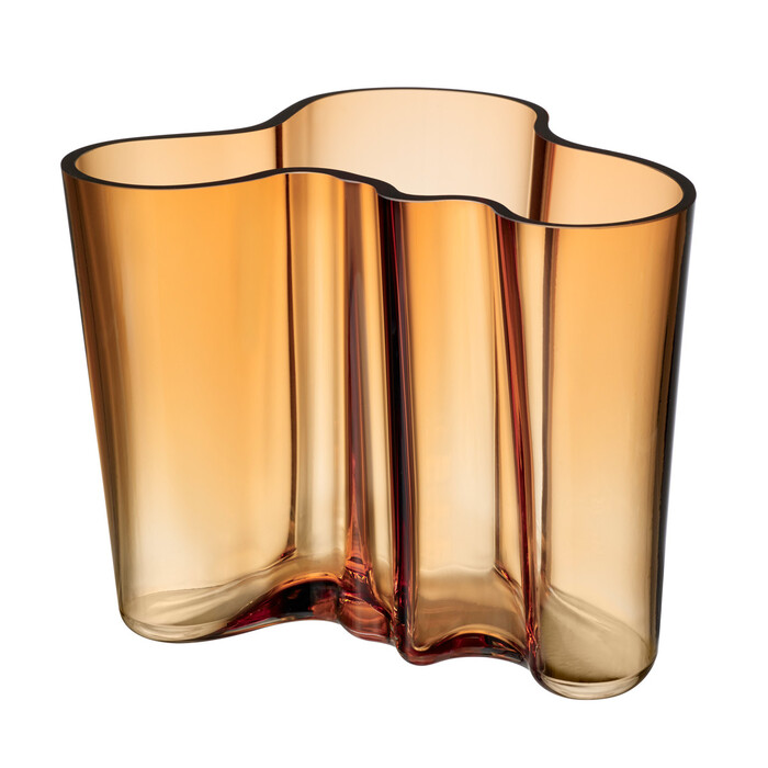 Ваза 16х19х20 см янтарная Aalto Iittala