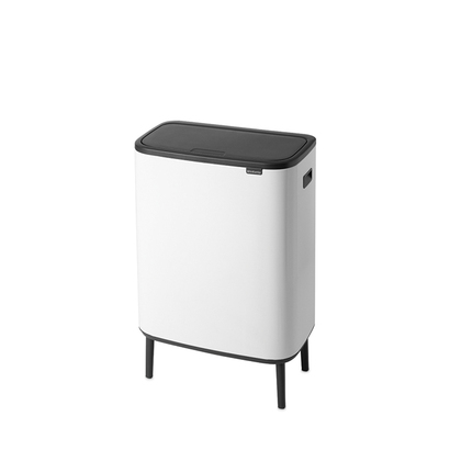 Мусорный бак с ножками 2х30 л белый Bo Touch Bin Brabantia