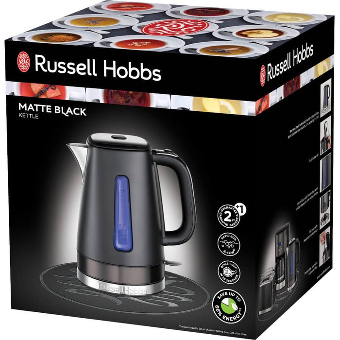 Чайник матовый 1,7 л Russel Hobbs 