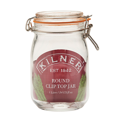 Банка 1 л прозрачная Clip Top Kilner