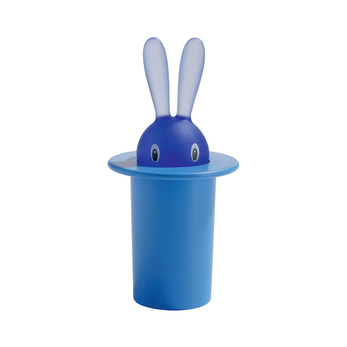 Футляр для зубочисток 7,5х14х7,5 см синий Magic Bunny Alessi