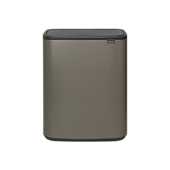 Мусорный бак 2х30 л платиновый Bo Touch Bin Brabantia