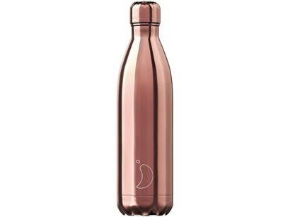 Вакуумная бутылка для воды 0,75 л, цвета розового золота Chrome Rose Gold CHILLY'S