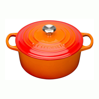 Кастрюля / жаровня с крышкой 18 см, оранжевый Le Creuset