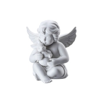 Фигурка "Ангел с зайцем" 10,1 см матовая Angels Rosenthal