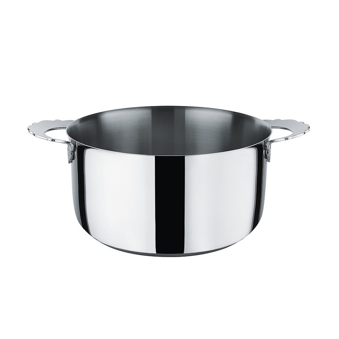 Кастрюля с двумя ручками 24 см 5 л металлик Dressed Alessi