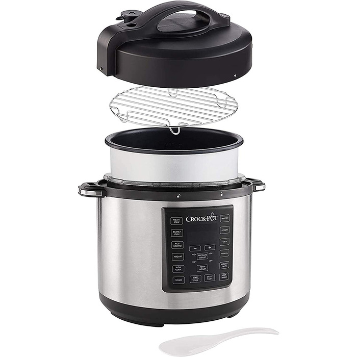 Мультиварка Crock-Pot CSC051X 12-в-1 / 1000 Вт / 5.6 л / нержавеющая сталь 